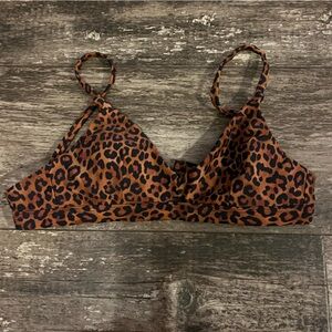 Leopard Bikini Top